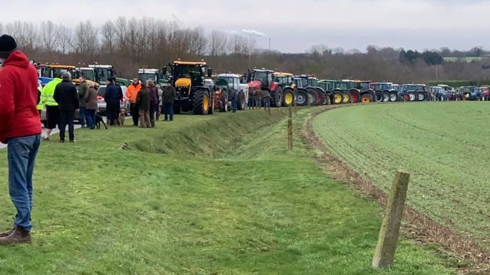 fundraising tractor run - Priscilla Bacon Hospice