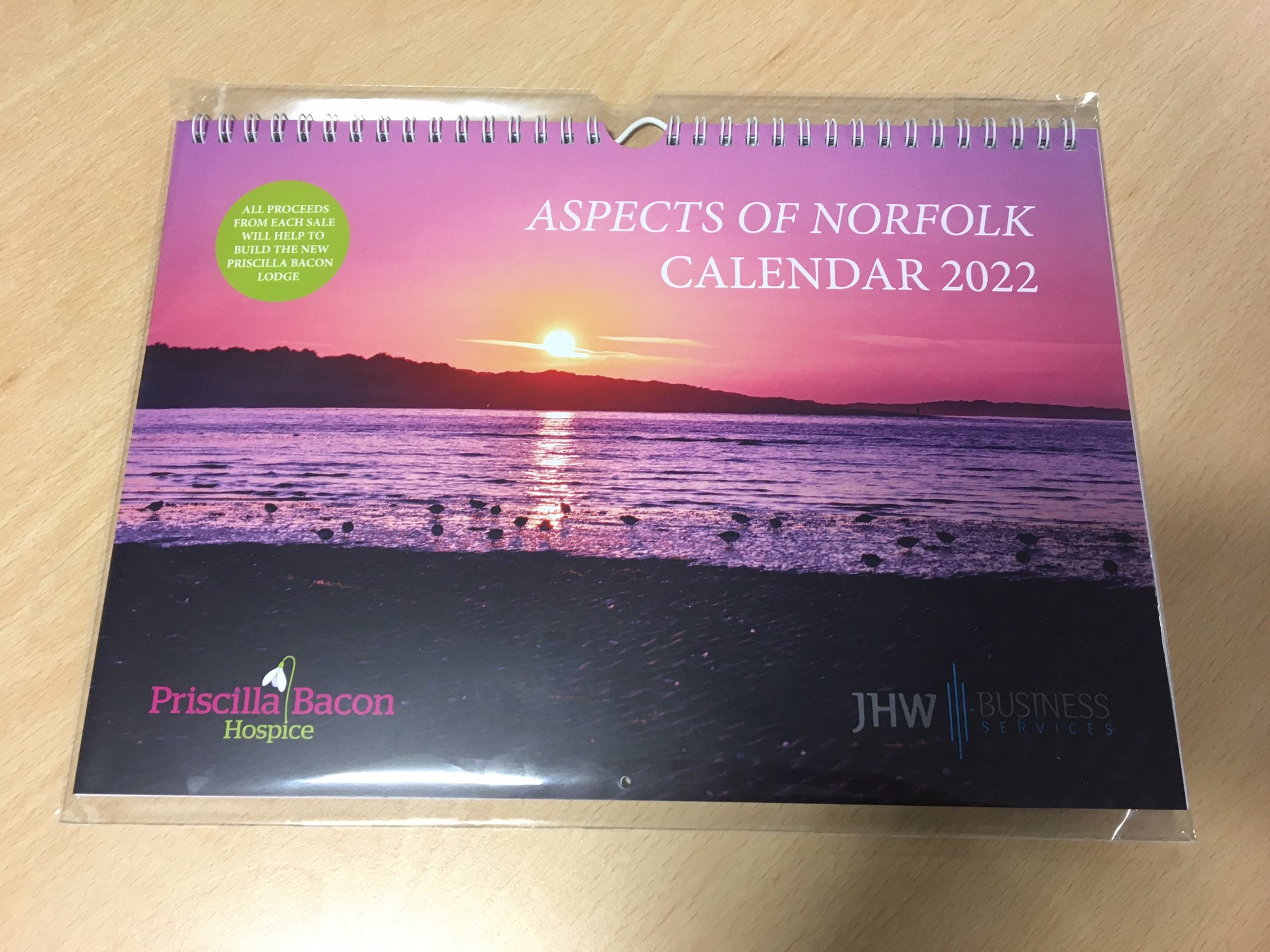 Get your 2022 charity calendar! Priscilla Bacon Hospice